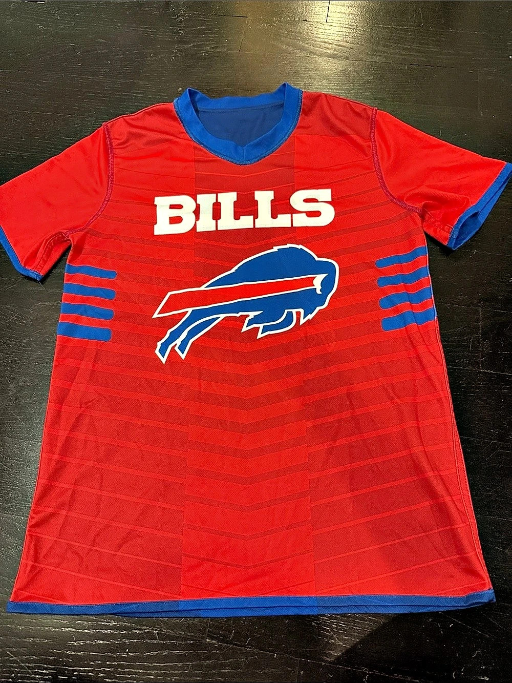 NFL Buffalo Bills Flag Football Reversible Jersey Red/Blue size YXL